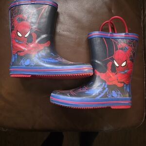 Spider-Man Navy & Red Kids Rain Boots